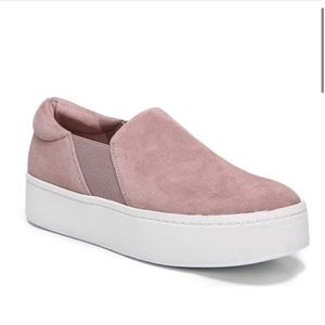 Vince Pink Suede Sneakers